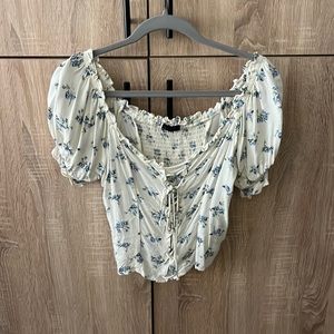 Cropped corset top
